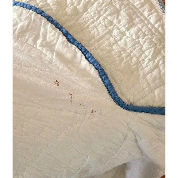 Embroidered White Floral FULL DOUBLE Coverlet + 2 Shams Retro Cottagecore Granny - Picture 7 of 12